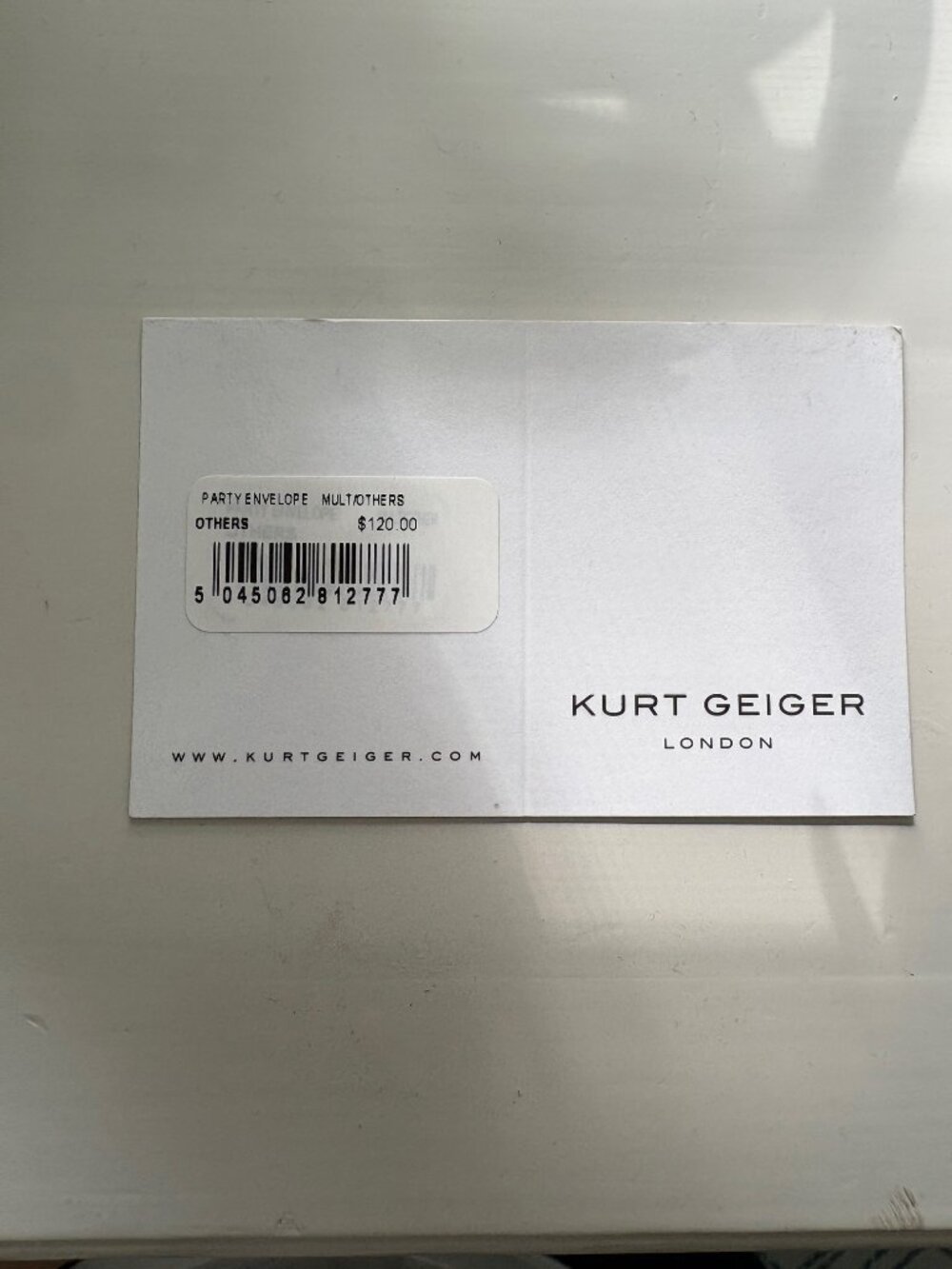 NEW KURT GEIGER PARTY ENVELOPE CLUTCH (Rainbow Color) NWT - Picture 5 of 5
